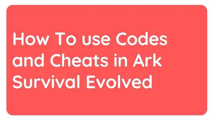 nintendo switch ark cheat codes